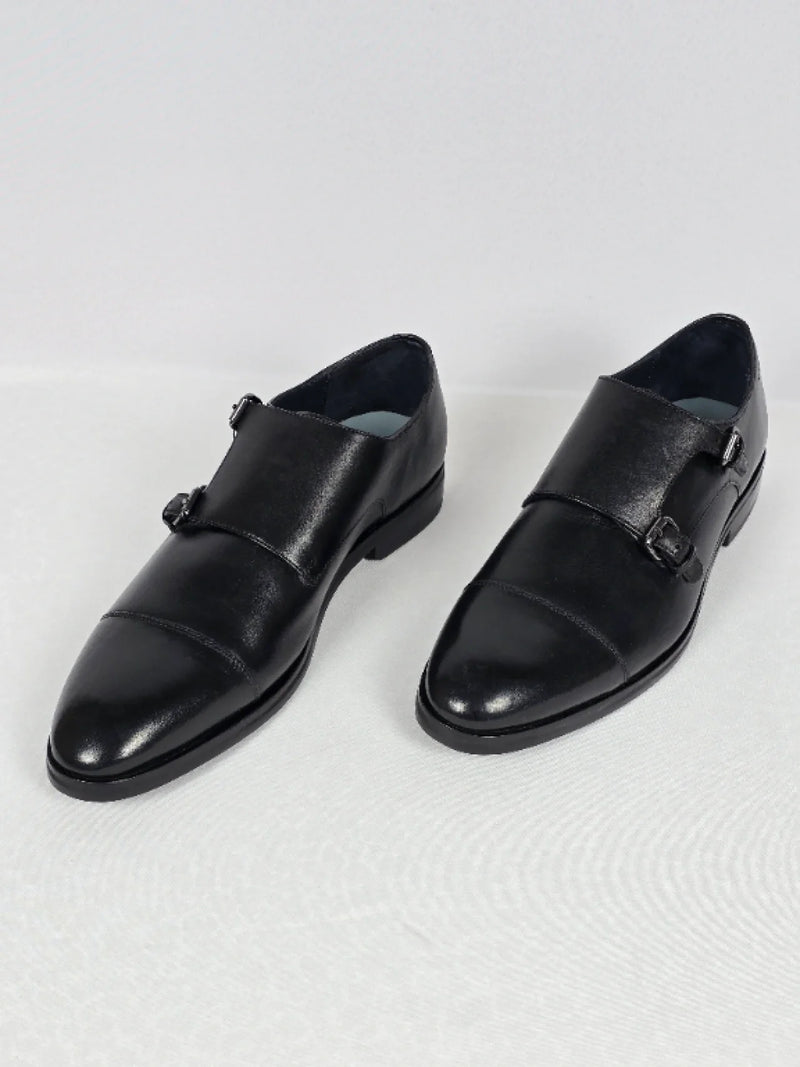 Мъжки кожени обувки JOOP! – Оригинални, тип Double Monk Strap – №45
