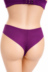 Hunkemöller лилав комплект бельо с дантела – сутиен 70C и бикини XL – снимка 4