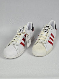 Чисто нови Adidas Superstar – Лимитирана серия (Бяло/Червено) с етикети