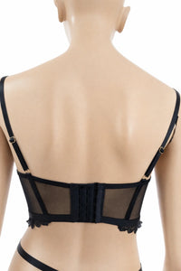 Hunkemöller сутиен бюстие с връзки и дантела - размер 80B – снимка 4
