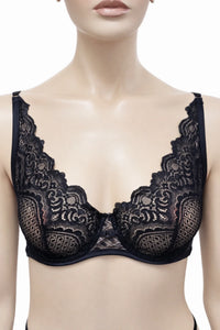 Hunkemöller черен дантелен сутиен 70E