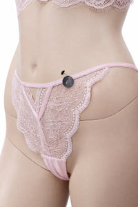 Комплект дамско бельо Hunkemöller – размер L, нежно розово с дантела – снимка 7