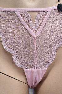 Комплект дамско бельо Hunkemöller – размер L, нежно розово с дантела – снимка 8