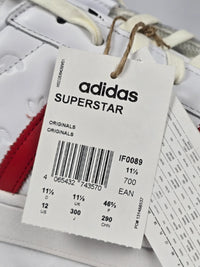 Чисто нови Adidas Superstar – Лимитирана серия (Бяло/Червено) с етикети – снимка 7