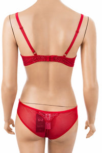 Дамски сутиен Hunkemöller - 85C в червен цвят с дантела – снимка 5