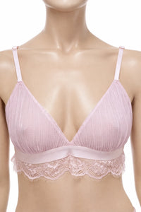 Комплект дамско бельо Hunkemöller – размер L, нежно розово с дантела – снимка 2