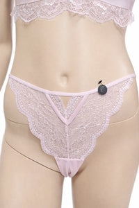 Комплект дамско бельо Hunkemöller – размер L, нежно розово с дантела – снимка 6