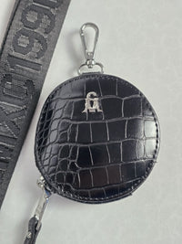 Нова дамска чанта Steve Madden MAXIMA Black Croc с портмоне – снимка 5