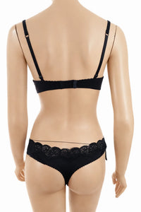 Дамски комплект бельо Hunkemöller с черна дантела – размер L – снимка 4