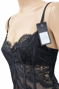 Hunkemöller боди с дантела и прозрачни детайли, размер 75B – снимка 3