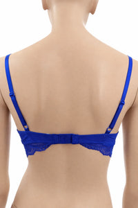 Hunkemöller дантелен сутиен в кралско синьо – размер L – снимка 4