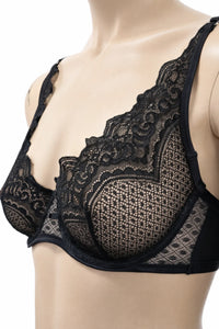 Hunkemöller черен дантелен сутиен 70E – снимка 2