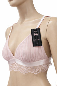 Комплект дамско бельо Hunkemöller – размер L, нежно розово с дантела – снимка 3