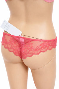 Hunkemöller дамско дантелено долнище размер M – коралово/розово – снимка 3